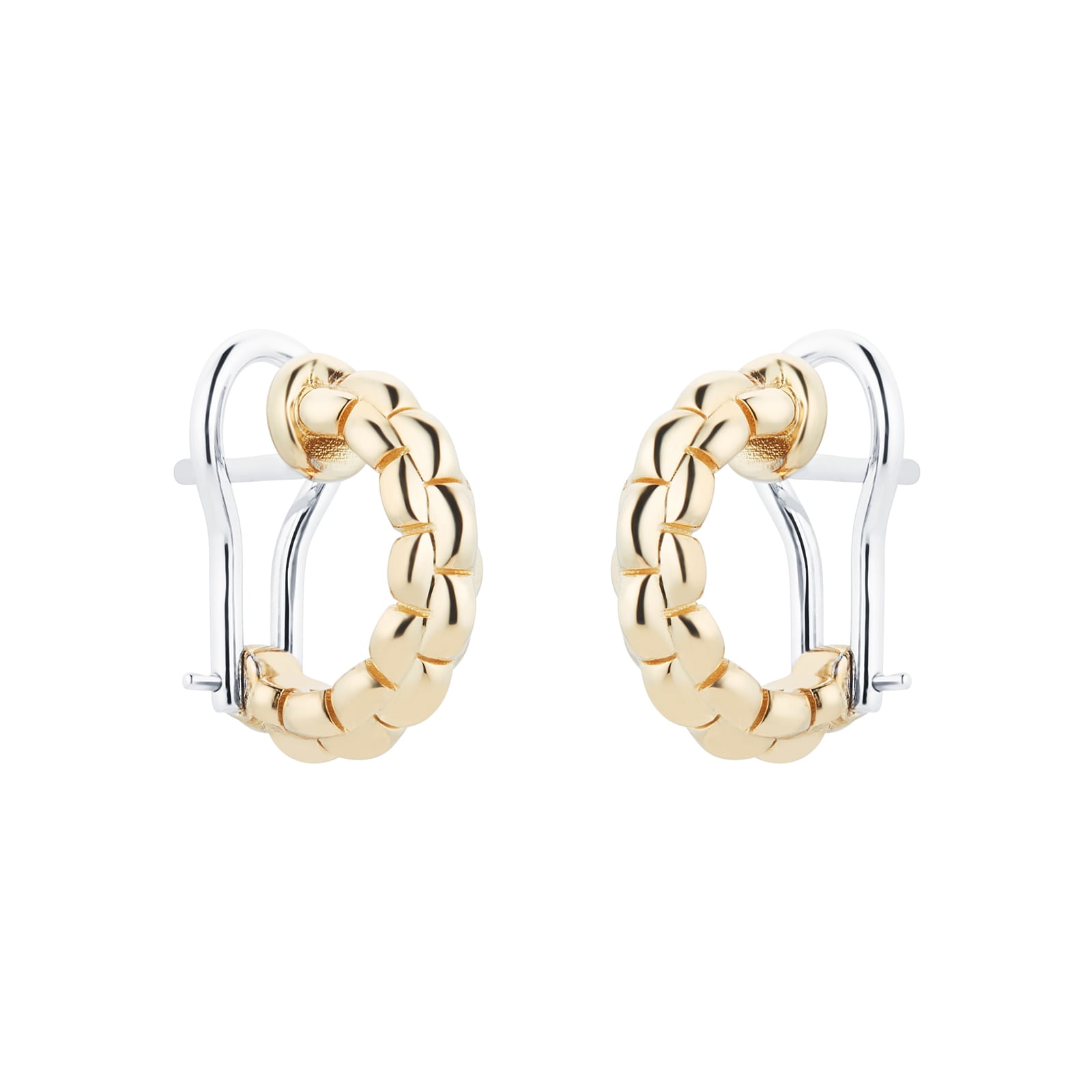 FOPE 18ct Yellow Gold Eka Tiny Small Hoop Earrings