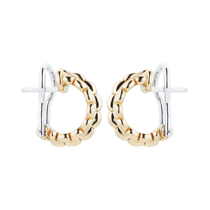 FOPE 18ct Yellow Gold Eka Tiny Small Hoop Earrings