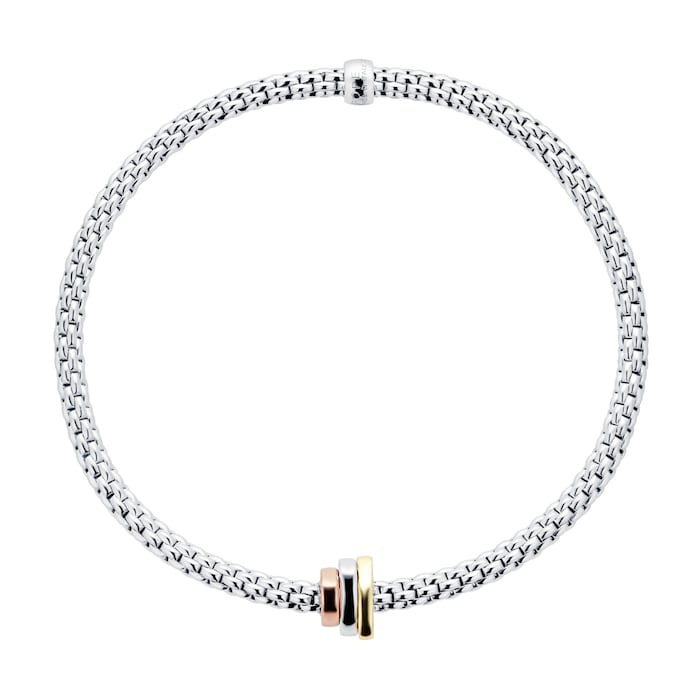 FOPE 18ct Tri Tone Flex'it Prima Bracelet