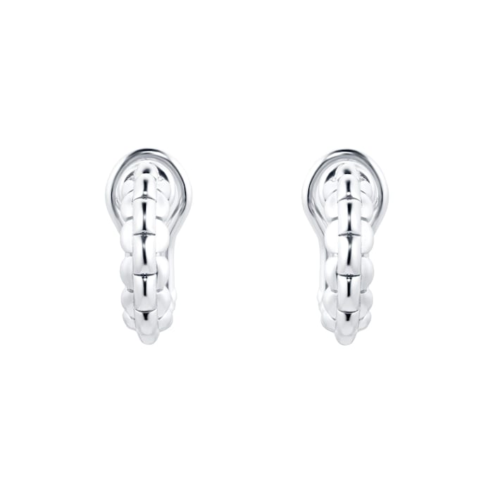 FOPE 18ct White Gold Eka Tiny Small Hoop Earrings