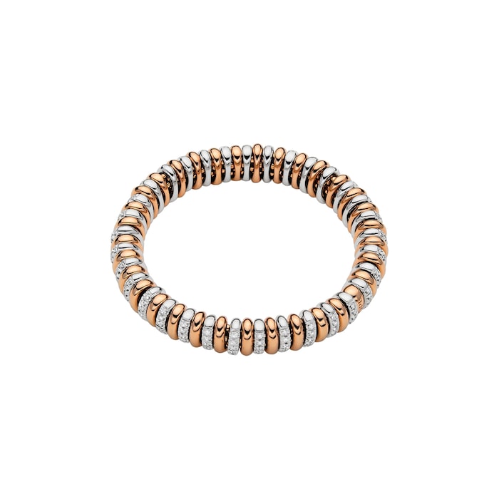 FOPE 18ct Rose Gold Vendome Flex'it 1.66ct Diamond Bracelet