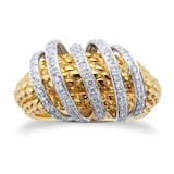 Fope 18ct Yellow & White Gold Flex'it Solo Ring