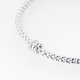 FOPE Flex'it White Gold Diamond Prima Bracelet- Size Medium