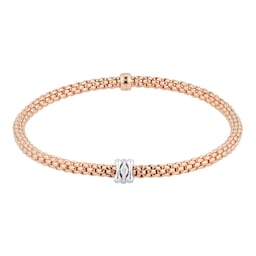 37250522 - Flex'it Rose Gold Diamond Prima Bracelet- Size Medium