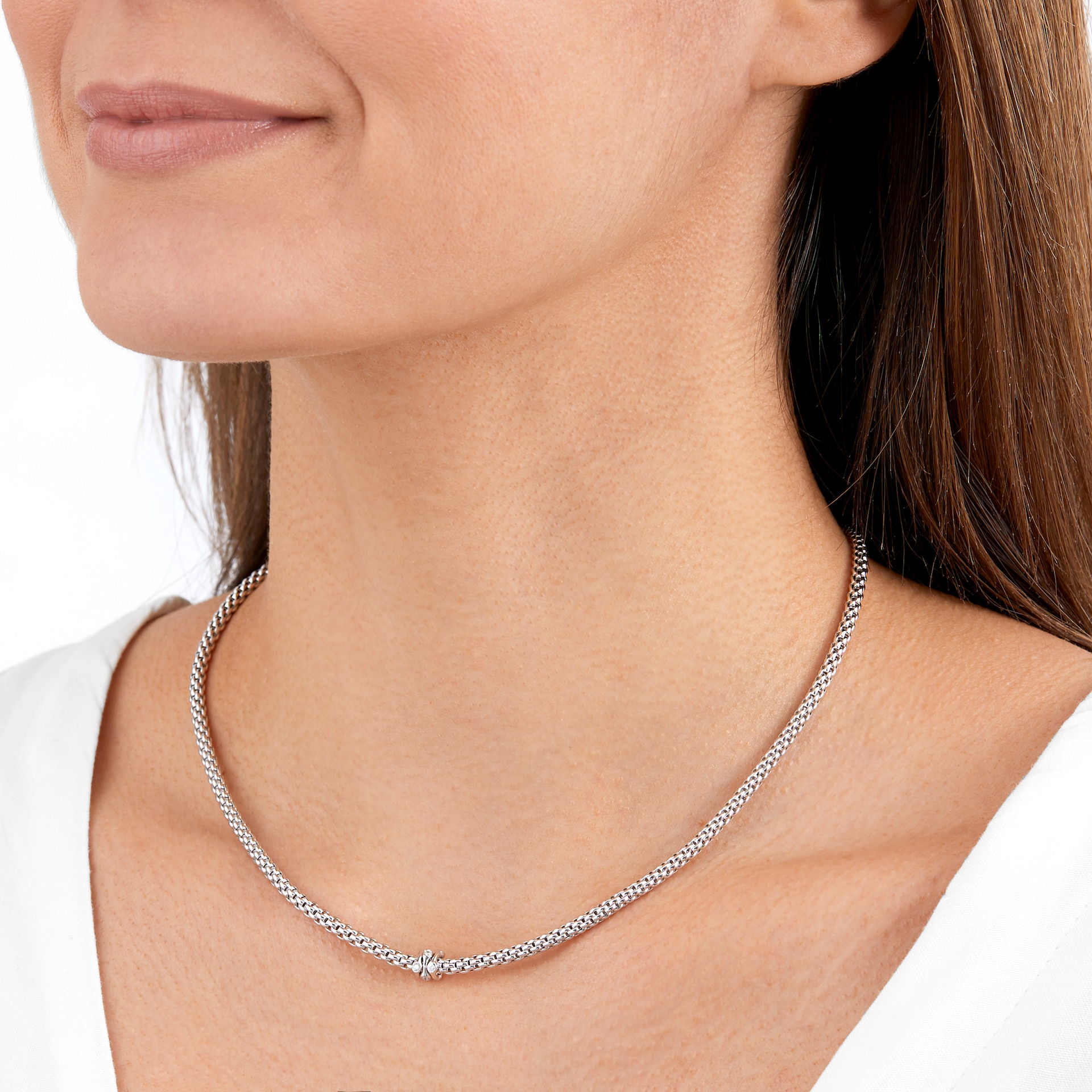 FOPE Flex'it Prima White Gold Diamond Necklace