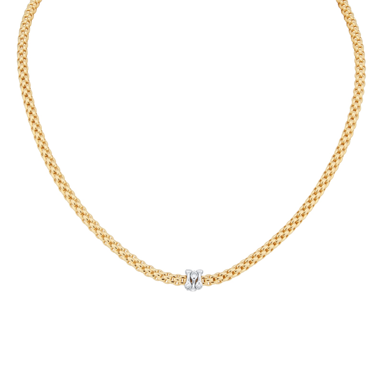 FOPE Flex'it Prima Yellow Gold Diamond Necklace FOPE Flex'it Prima Yellow Gold Diamond Necklace
