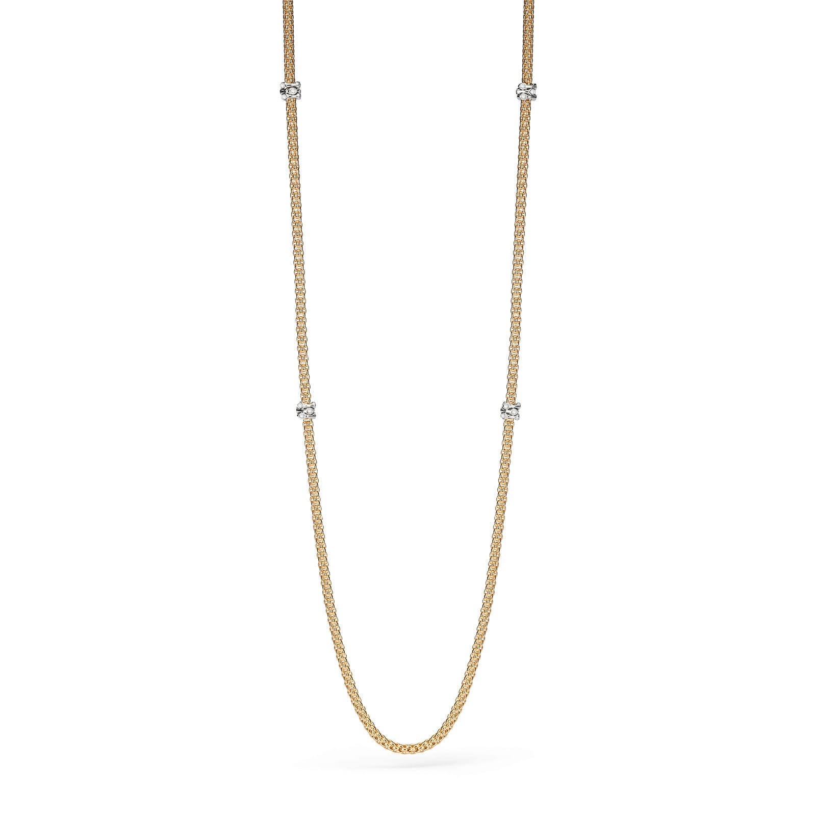 Flex'it Prima Yellow Gold Diamond Long Necklace