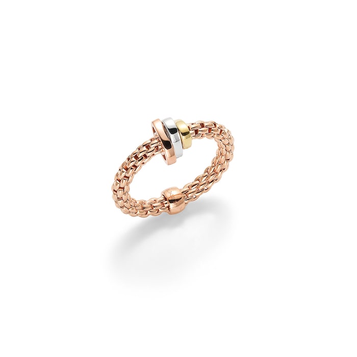 FOPE Flex'it Prima Rose Gold Ring Size Medium