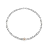 FOPE Flex'it Vendome White & Rose Gold Diamond Necklace