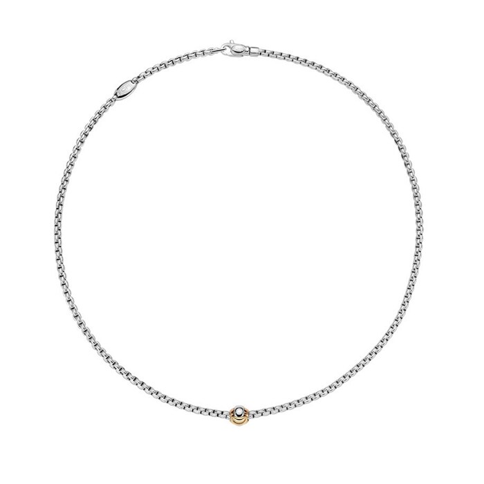 FOPE 18ct White Gold Eka Tiny Necklace