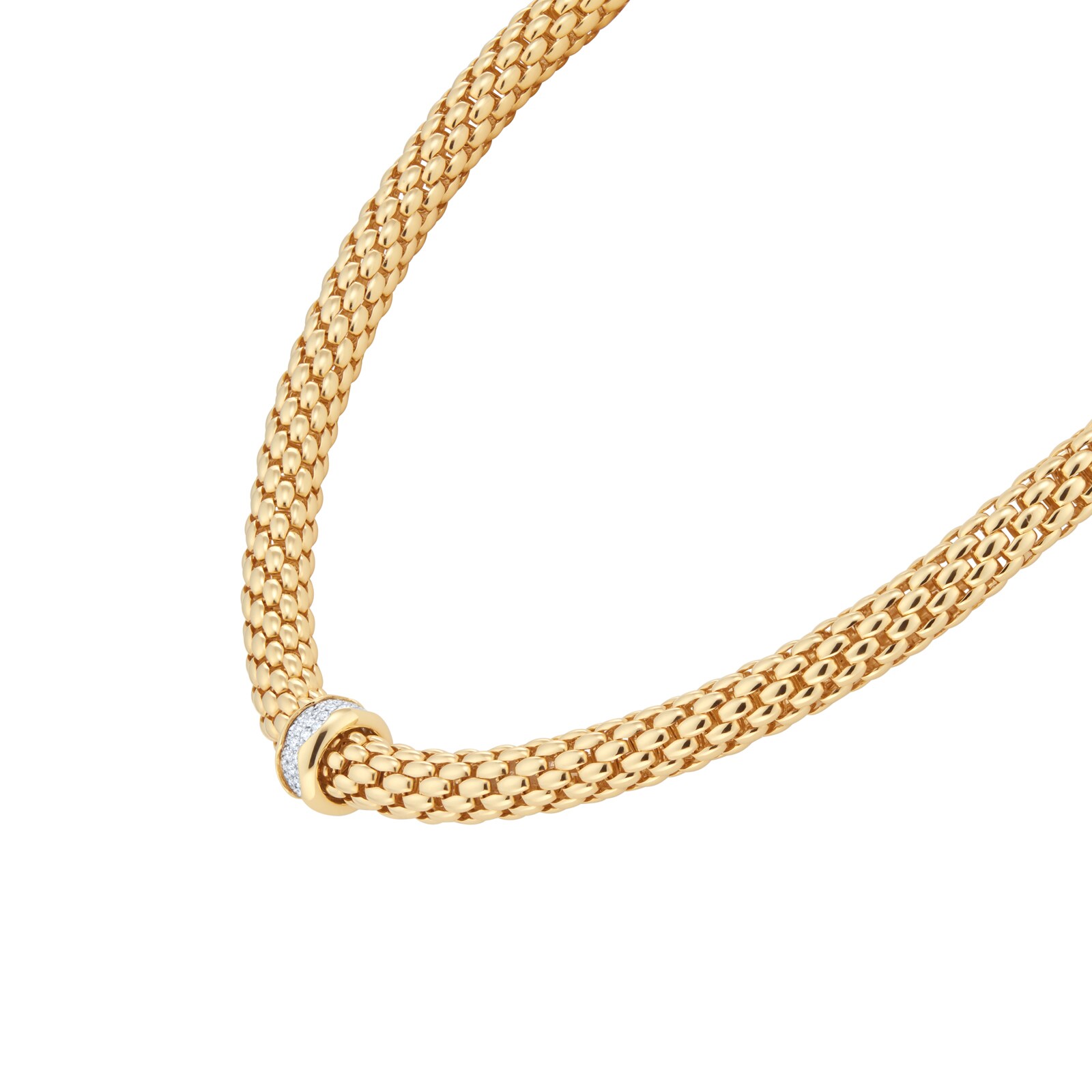FOPE 18ct Yellow Gold Love Nest Flex'it 0.33ct Diamond Necklace FOPE 18ct Yellow Gold Love Nest Flex'it 0.33ct Diamond Necklace