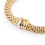 FOPE 18ct Yellow Gold Love Nest Flex'it 0.33ct Diamond Necklace