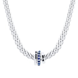 37250564 - EXCLUSIVE Flex'it Prima White Gold Sapphire & Diamond Necklace