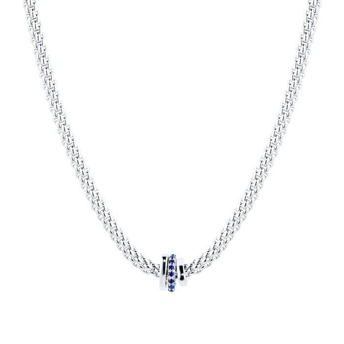 FOPE EXCLUSIVE Flex'it Prima White Gold Sapphire & Diamond Necklace