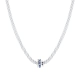 FOPE EXCLUSIVE Flex'it Prima White Gold Sapphire & Diamond Necklace