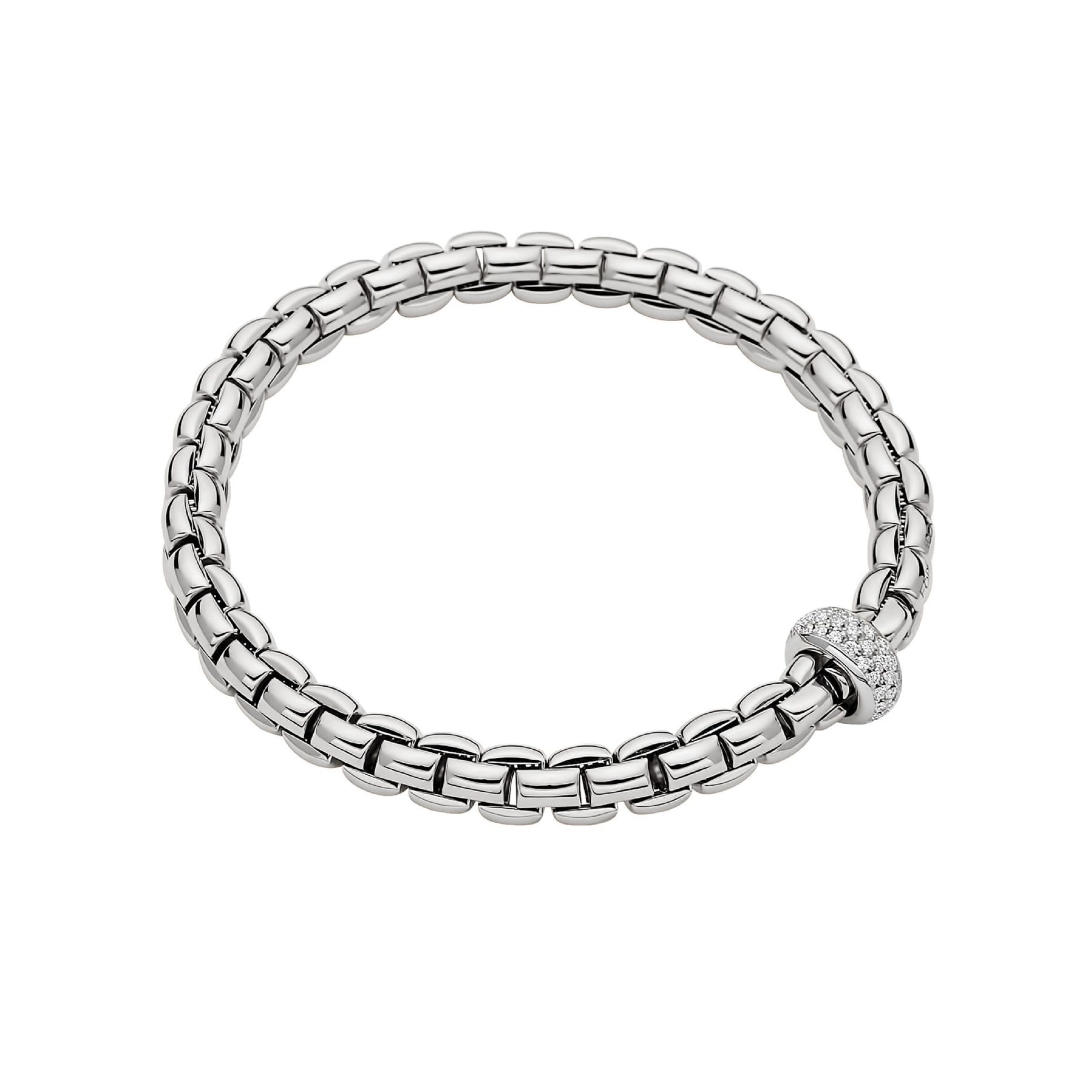 Fope Italian 18 Karat Gold Coil Bracelet Sapphire Endcaps at 1stDibs | fope  bracelet sizes, coil end clasps
