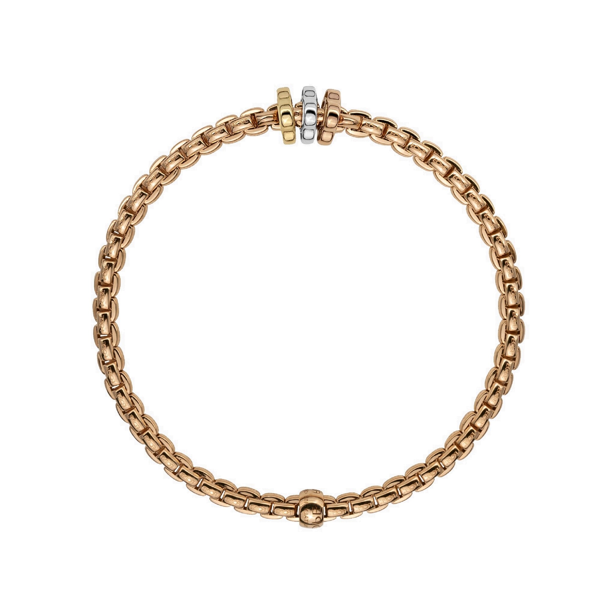 Fope 18ct Rose Gold EKA Tiny Bracelet - Size Small