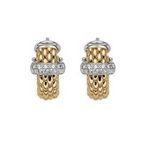 Fope 18k Yellow Gold 0.20cttw Diamond Vendome Earrings