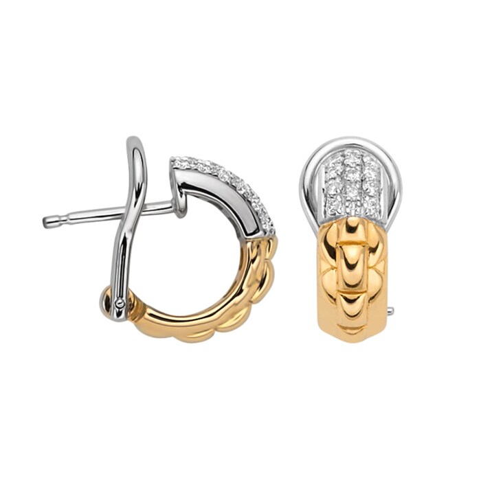 Fope 18k Yellow and White Gold 0.29cttw Diamond EKA Earrings