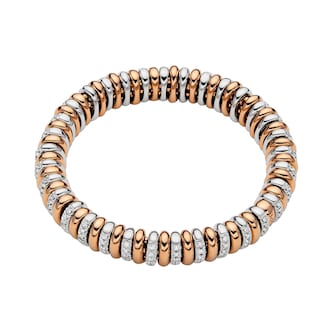 Fope 18k Rose Gold 1.66cttw Diamond Vendome Bracelet - Size Medium Fope 18k Rose Gold 1.66cttw Diamond Vendome Bracelet - Size Medium