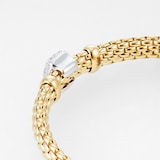 FOPE 18ct Yellow & White Gold Flex'it Vendome 0.41cttw Diamond Bracelet