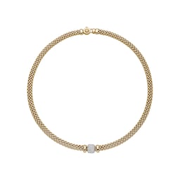 37250630 - 18ct Yellow & White Gold Flex'it Vendome 0.41cttw Diamond Necklace