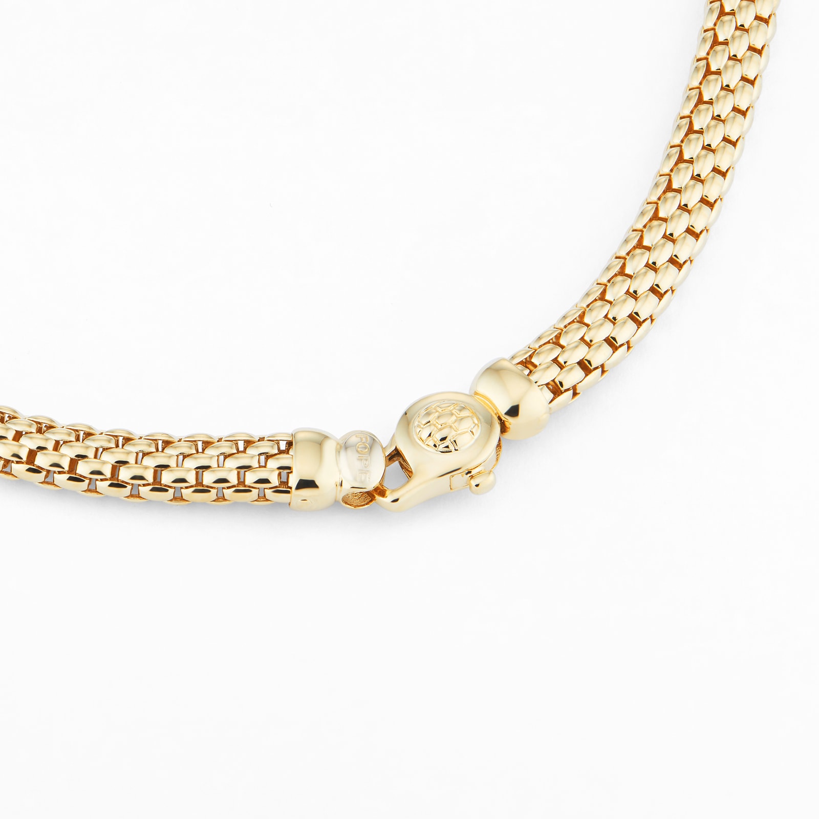 FOPE 18ct Yellow & White Gold Flex'it Vendome 0.41cttw Diamond Necklace FOPE 18ct Yellow & White Gold Flex'it Vendome 0.41cttw Diamond Necklace