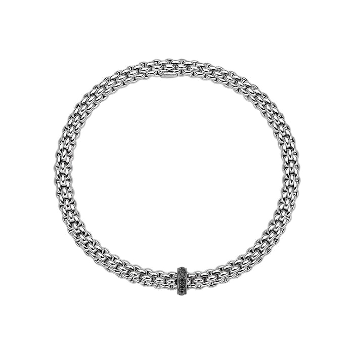 FOPE 18ct White Gold Flex'it Solo Bracelet