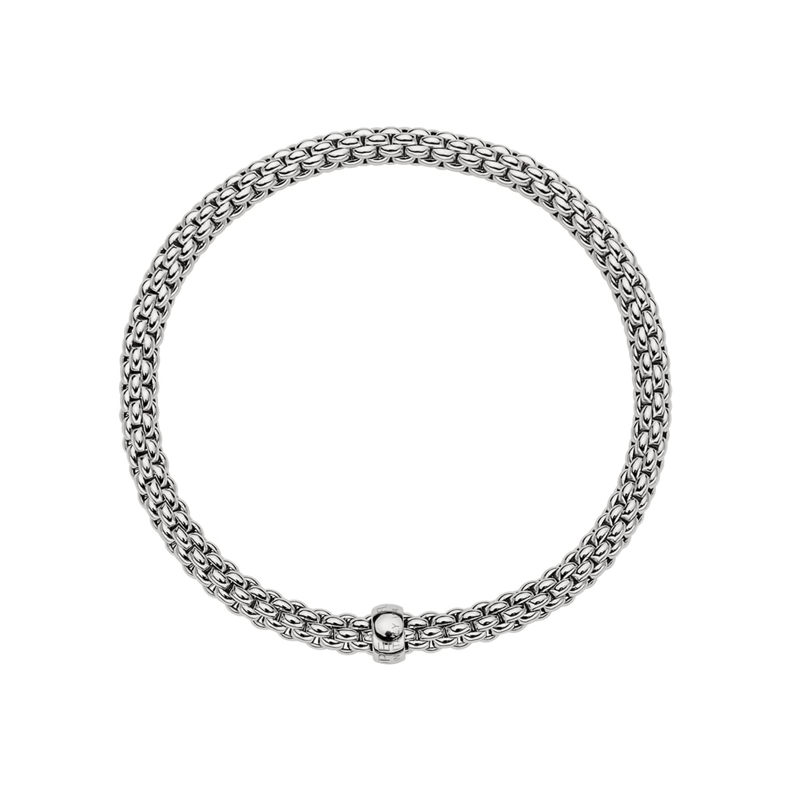 FOPE 18ct White Gold Flex'it Solo Bracelet