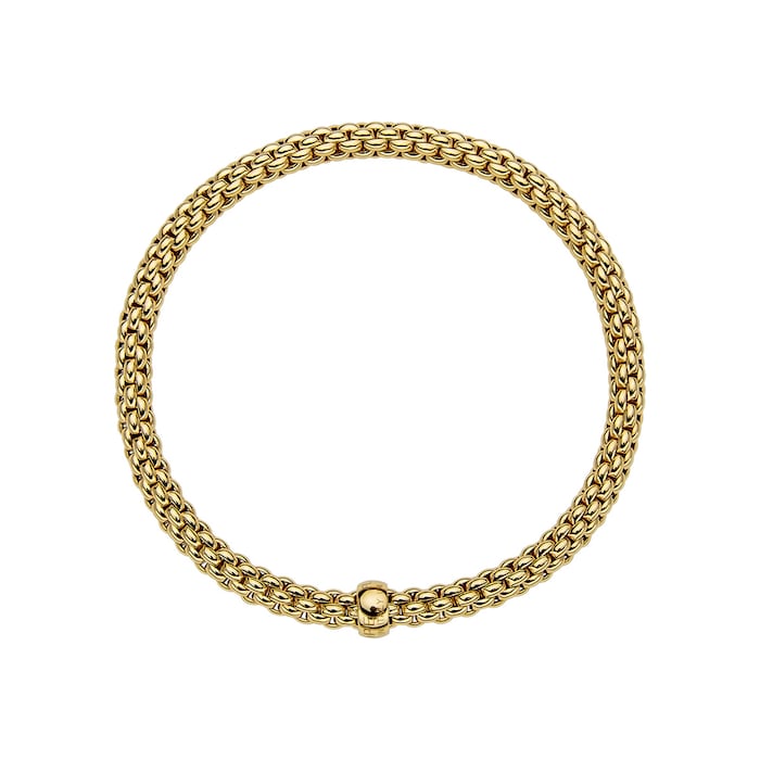 FOPE 18ct Yellow Gold Flex'it Solo Bracelet