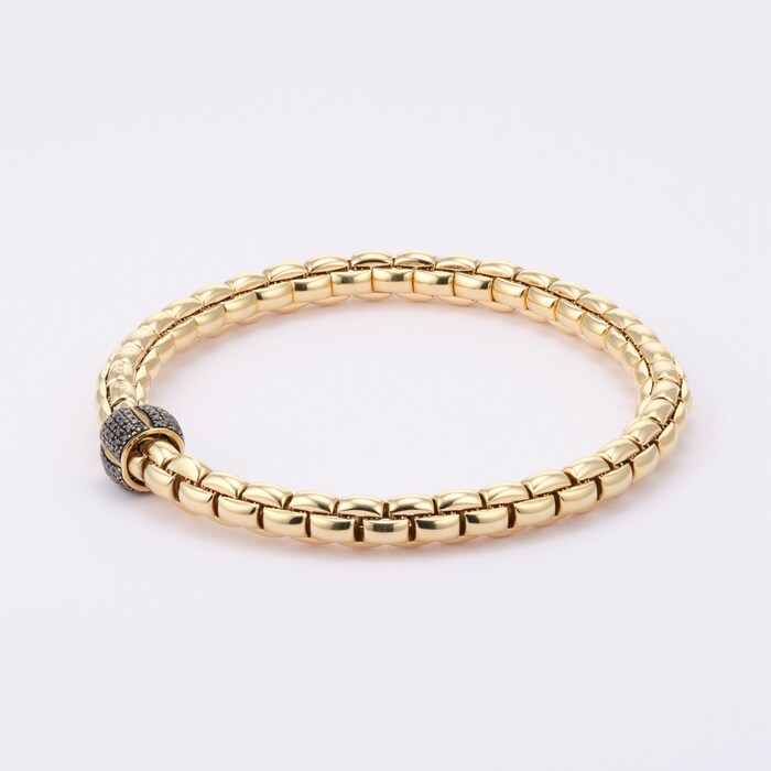 FOPE 18ct Yellow Gold Eka 0.49cttw Diamond Bracelet