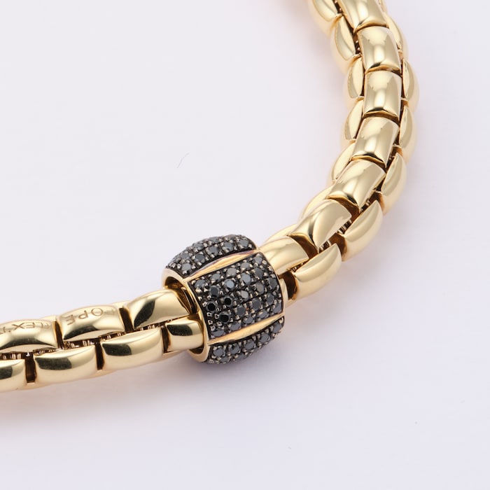 FOPE 18ct Yellow Gold Eka 0.49cttw Diamond Bracelet