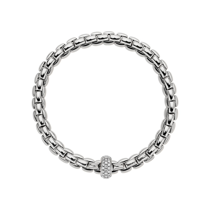 FOPE 18ct White Gold Flex'it Bracelet