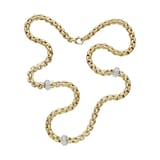 FOPE 18ct Yellow & White Gold Flex'it Necklace