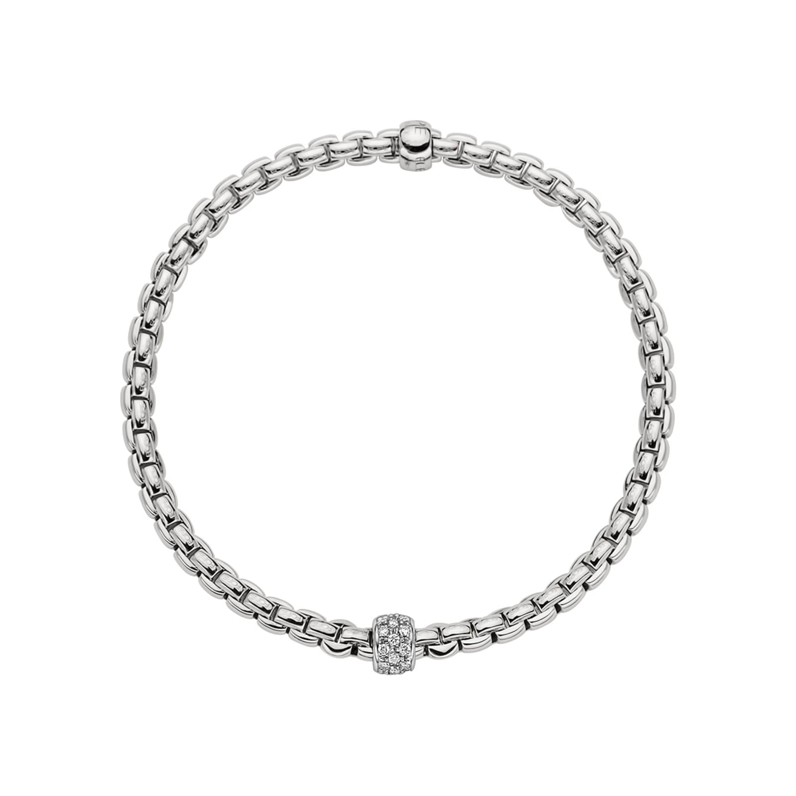 FOPE 18ct White Gold EKA Tiny Bracelet