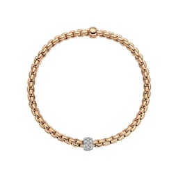 37250710 - 18ct Rose & White Gold EKA Tiny 0.20cttw Diamond Small Bracelet
