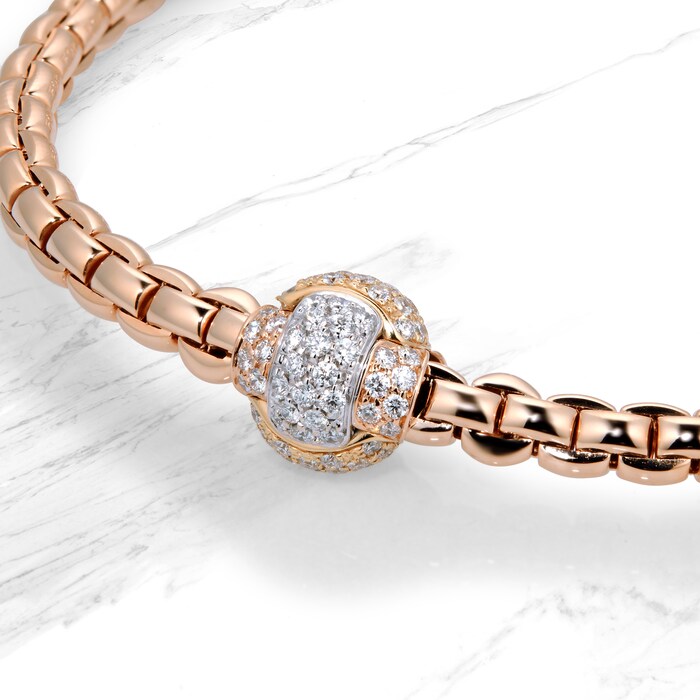 FOPE 18ct Rose Gold EKA Tiny Bracelet