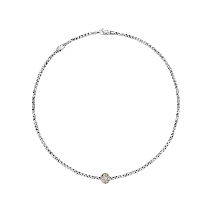 FOPE 18ct White Gold EKA Tiny Necklace