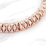 FOPE 18ct Rose Gold Flex'it 3.96cttw Diamond Prima Bracelet