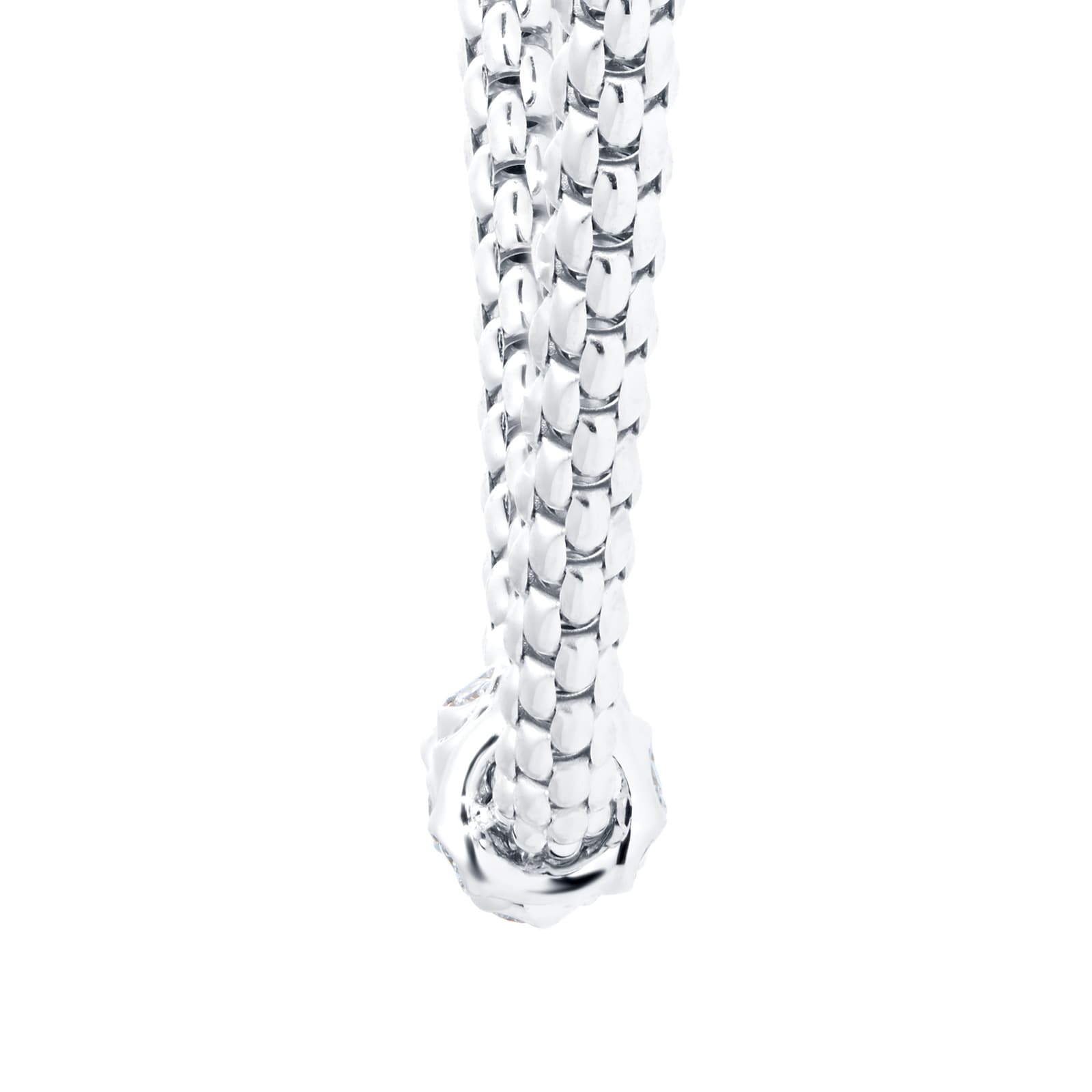 FOPE 18ct White Gold Flex'it Prima 0.20cttw Diamond Necklace FOPE 18ct White Gold Flex'it Prima 0.20cttw Diamond Necklace
