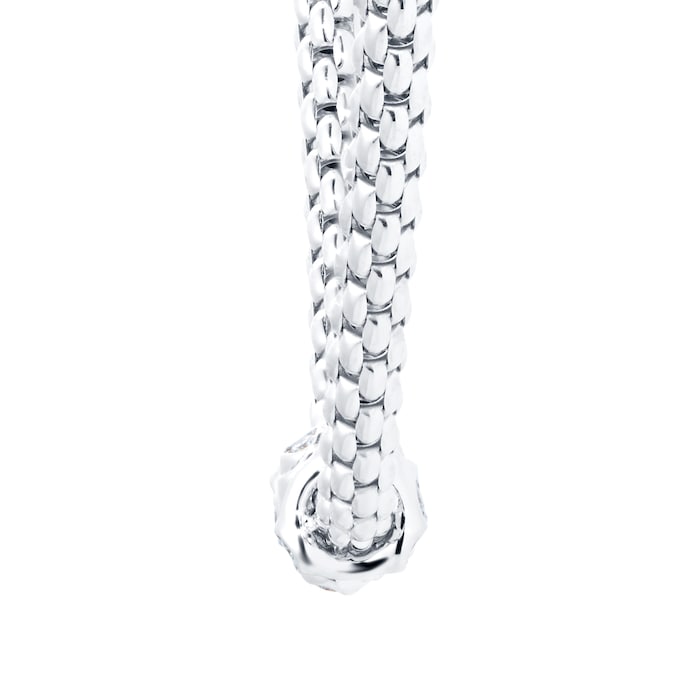 FOPE 18ct White Gold Flex'it Prima 0.20cttw Diamond Necklace