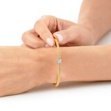 FOPE 18ct Yellow & White Gold Flex'it Prima 0.31cttw Diamond Bracelet