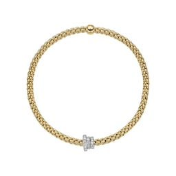 37250758 - 18ct Yellow 
White Gold Flex'it Prima 0.31cttw Diamond Bracelet