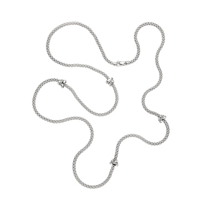 FOPE 18ct White Gold Flex'it Prima Necklace