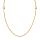 FOPE 18ct Yellow & White Gold Flex'it Prima Necklace