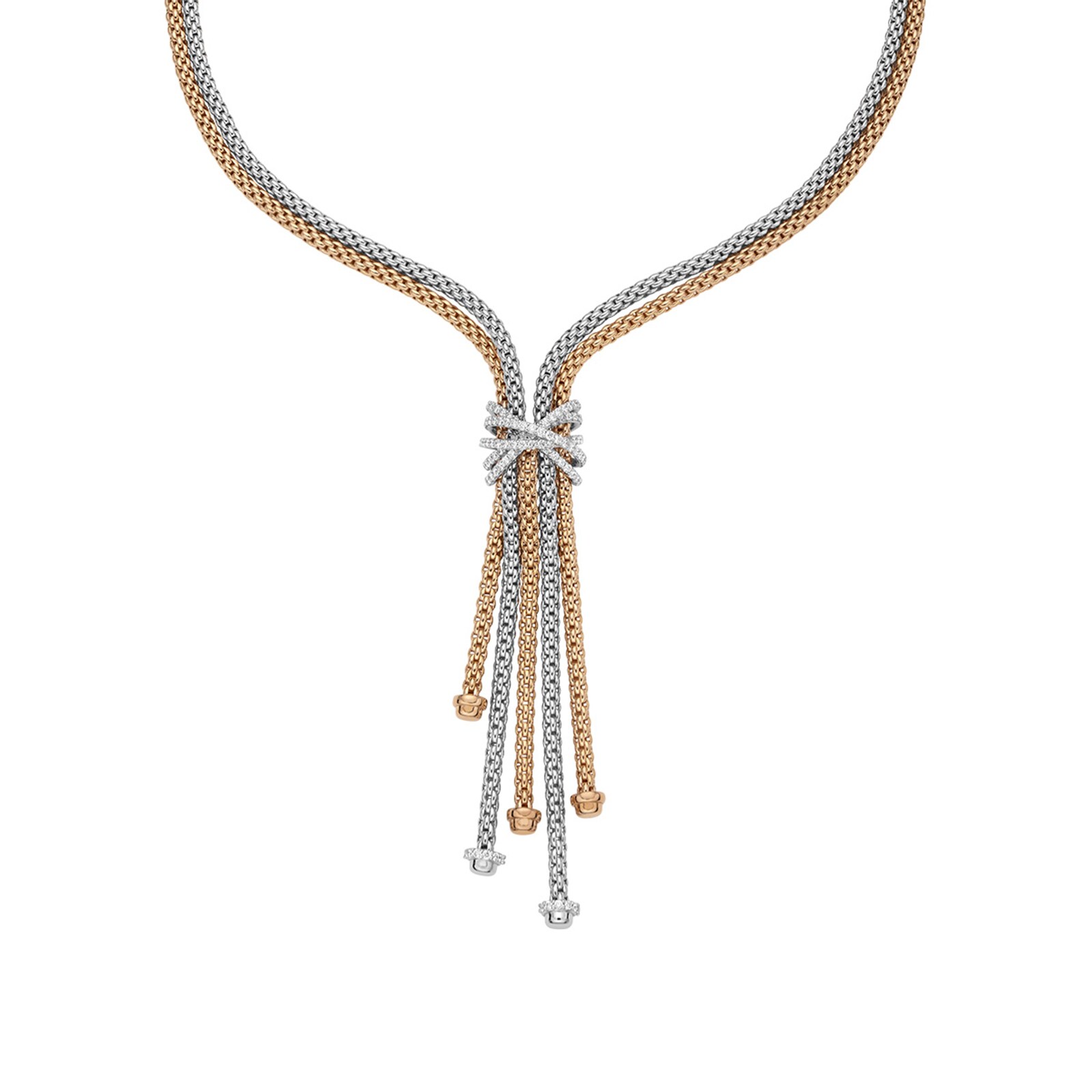 FOPE 18ct Rose & White Gold Prima MiaLuce Necklace FOPE 18ct Rose & White Gold Prima MiaLuce Necklace