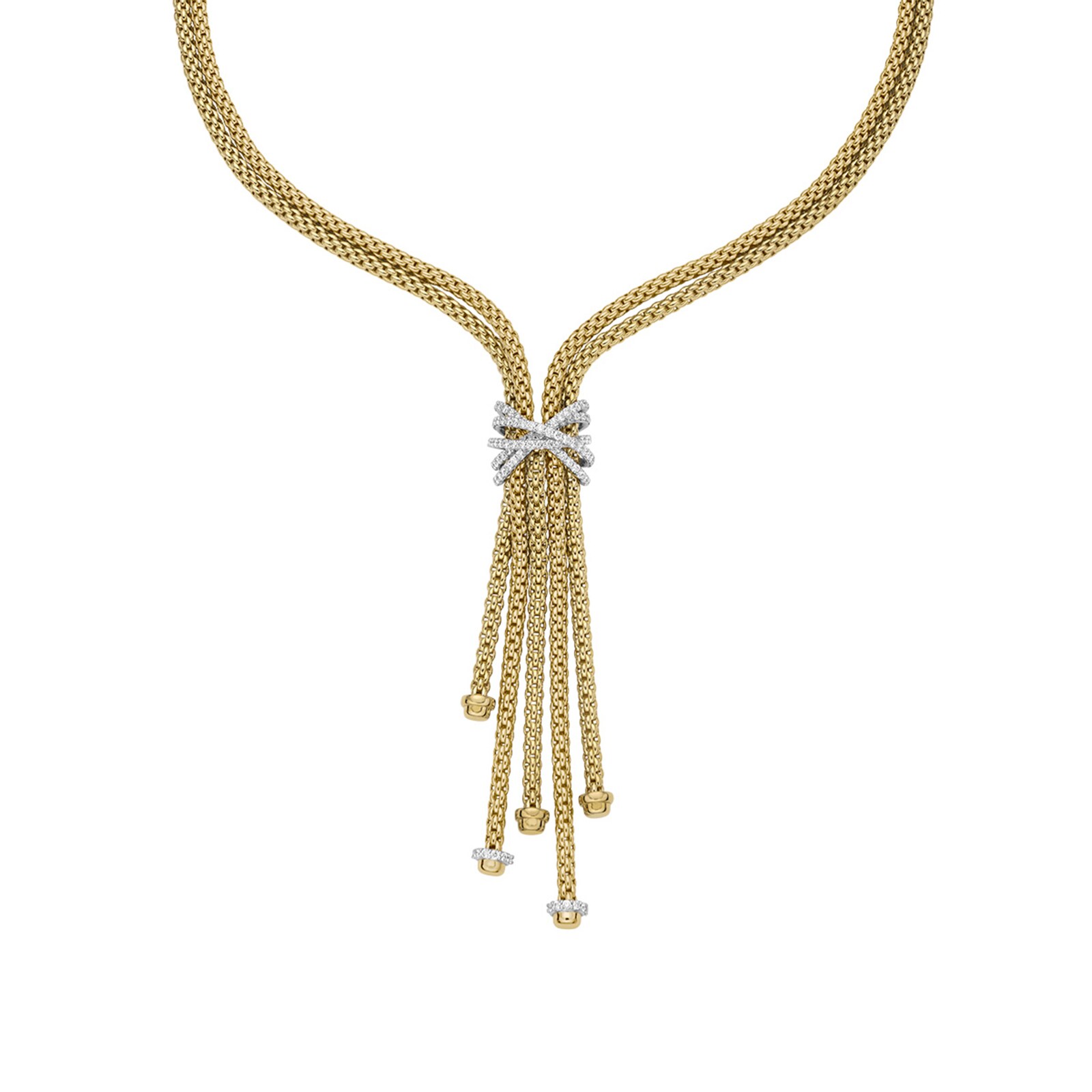 FOPE 18ct Yellow Gold Prima MiaLuce 1.47cttw Necklace FOPE 18ct Yellow Gold Prima MiaLuce 1.47cttw Necklace
