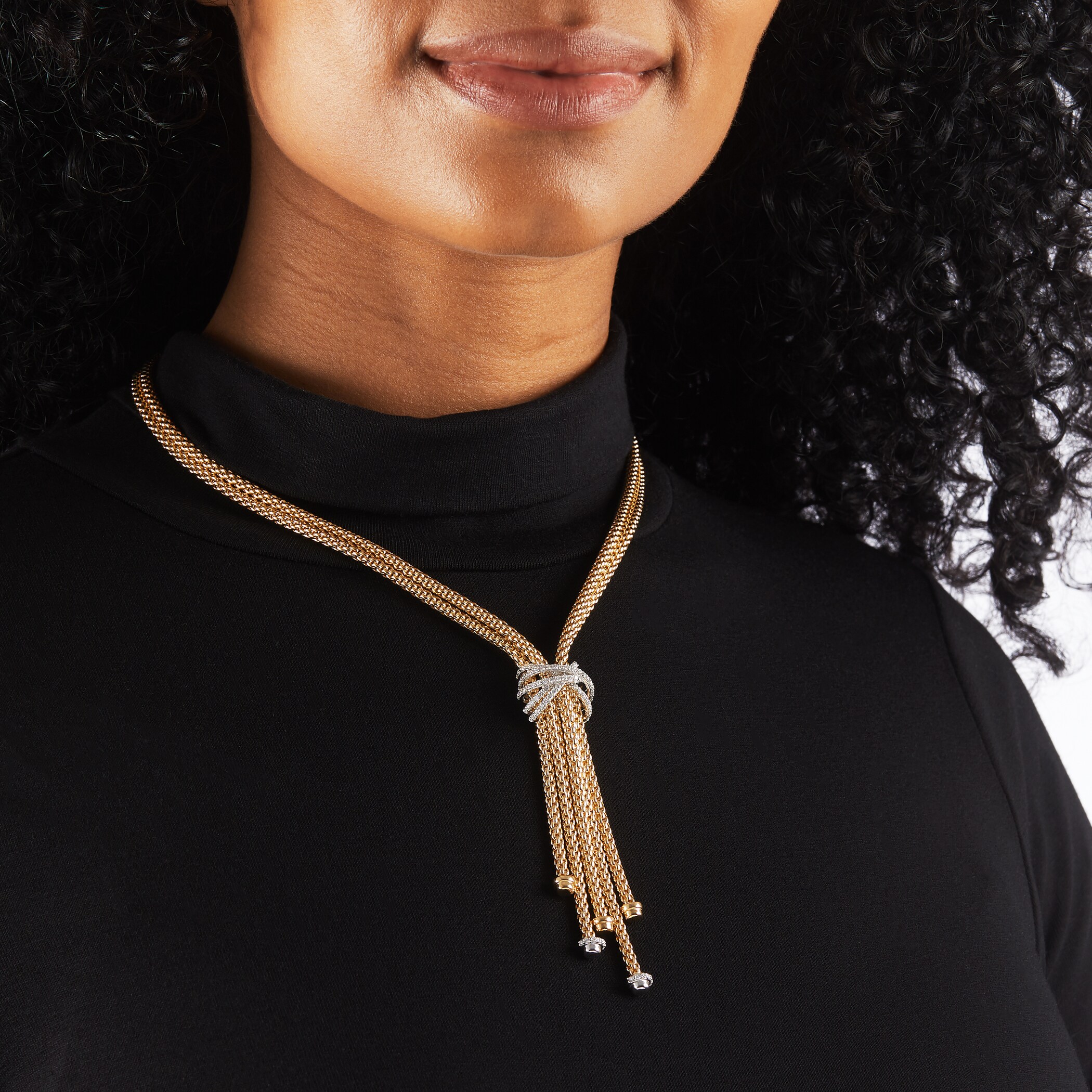 FOPE 18ct Yellow Gold Prima MiaLuce 1.47cttw Necklace FOPE 18ct Yellow Gold Prima MiaLuce 1.47cttw Necklace