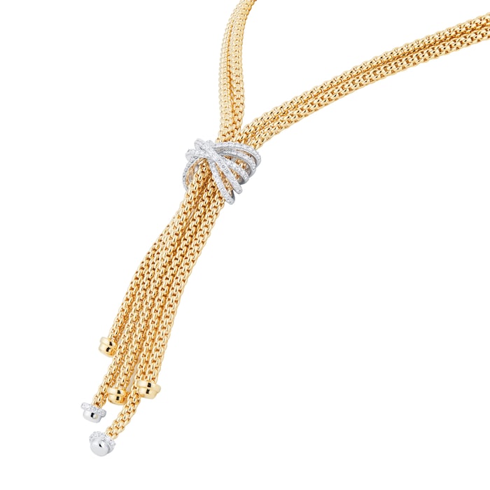 FOPE 18ct Yellow Gold Prima MiaLuce 1.47cttw Necklace