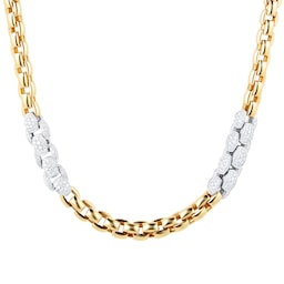 37250784 - 18ct Yellow & White Gold 3.92cttw Diamond Eka MiaLuce Necklace